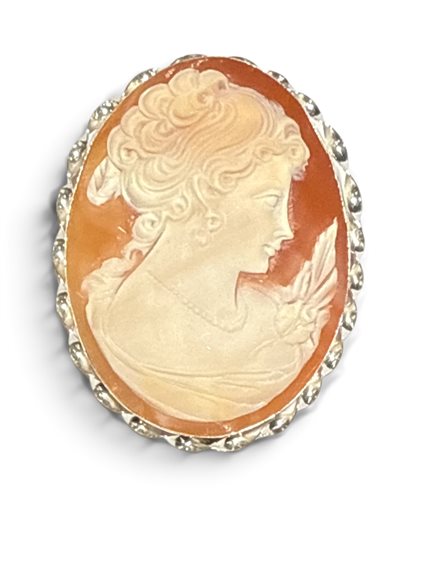 Spilla Mandile 1922 Donna Cammei  in Argento Conchiglia 2MSPCM45.3.26 - 2MSPCM45.3.26